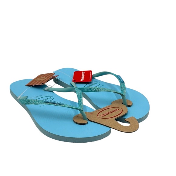 Havaianas Blue Water Flip Flop Sandals Size 11 / 12 - Picture 14 of 14